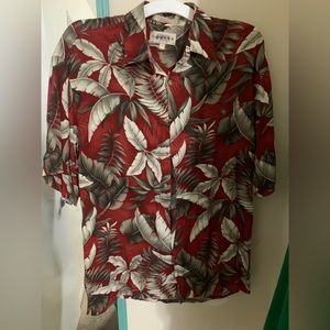 Hawaiian Styled Button-Up blouse